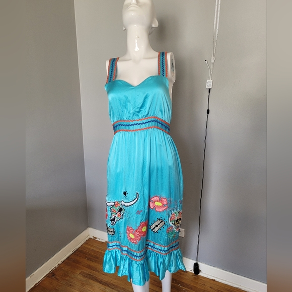 Laura Lees Label Dresses & Skirts - Laura Lees Label Embroidered Western Dress, BNWOT, Size S